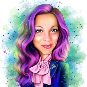 Illustrated portrait of Jess Carrasquillo, Director of Operations at Connect Life Sciences