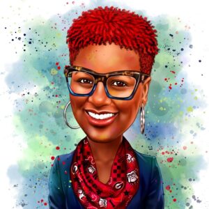 Illustrated portrait of Shalanda Thomas, HR & Payroll Manager at Connect Life Sciences